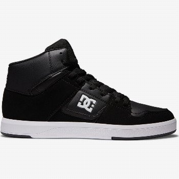 DC ShoesDC CURE - HIGH-TOP LEATHER SKATE SHOES FOR MEN BLACK