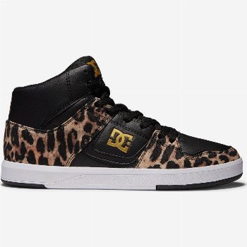 DC Shoes DC CURE - HIGH-TOP LEATHER SKATE SHOES FOR WOMEN ORANGE