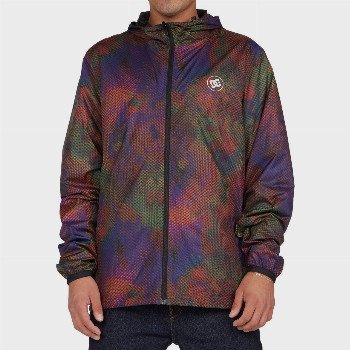 DC Shoes DAGUP PRINT PACKABLE - WATER-RESISTANT WINDBREAKER FOR MEN GREY