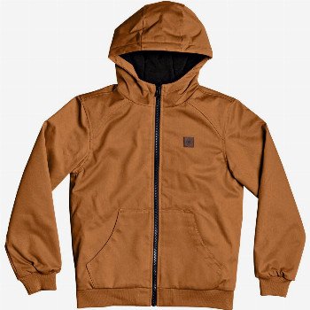 DC Shoes EARL PADDED HOODED JACKET FOR BOYS 8-16 - ORANGE