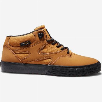 DC ShoesKALIS - LEATHER MID-TOP WINTER SHOES FOR MEN BROWN