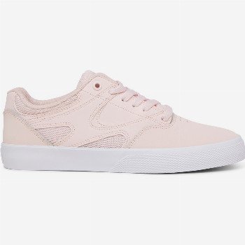 DC Shoes KALIS VULC - LEATHER SHOES FOR WOMEN PINK