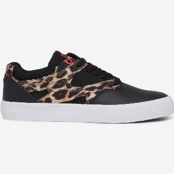 DC Shoes KALIS VULC - LEATHER SHOES FOR WOMEN RED