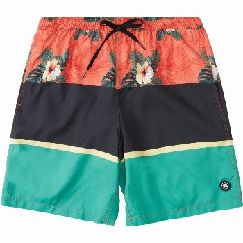 DC Shoes MEGA RUSH 18" - SWIM SHORTS FOR MEN ORANGE