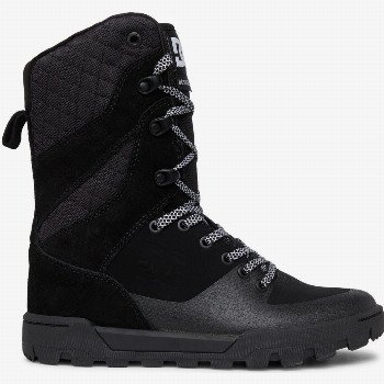 DC ShoesNADENE HIGH LEG LEATHER LACE-UP BOOTS FOR WOMEN - BLACK
