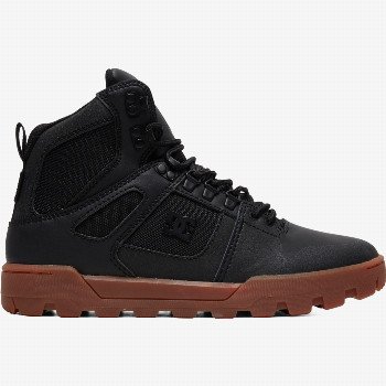 DC ShoesPURE HI WEATHER RESISTANT LACE-UP BOOTS FOR MEN - BLACK