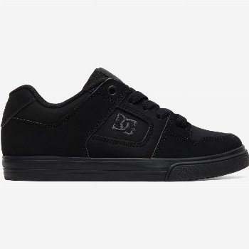 DC ShoesPURE - LEATHER SHOES FOR KIDS BLACK
