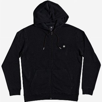 DC Shoes RIOT ZIP-UP HOODIE FOR MEN - BLACK