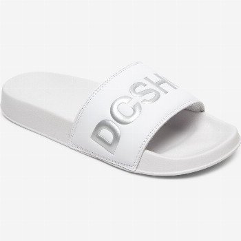 DC Shoes DC SLIDES SE - SUEDE FOR WOMEN WHITE