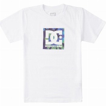 DC Shoes SQUARE STAR - T-SHIRT FOR BOYS WHITE