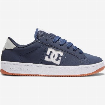 DC Shoes STRIKER - LEATHER SHOES FOR MEN BLUE