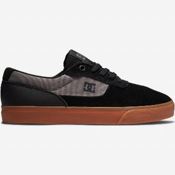 DC Shoes SWITCH - LEATHER SHOES FOR MEN BLACK