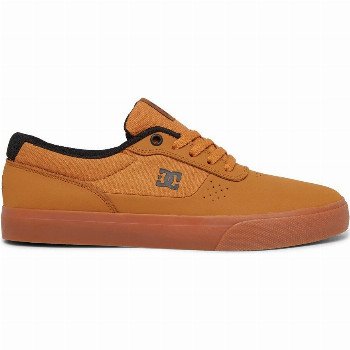 DC ShoesSWITCH - LEATHER SHOES FOR MEN BROWN