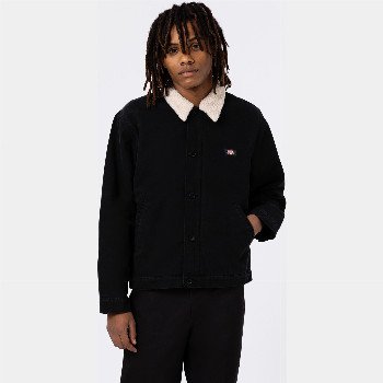 Dickies DUCK CANVAS DECK JACKET MAN STONE WASHED BLACK