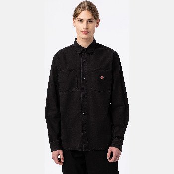 Dickies DUCK CANVAS SHIRT MAN STONE WASHED BLACK
