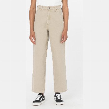 Dickies DUCK CANVAS TROUSERS WOMAN STONE WASHED DESERT SAND