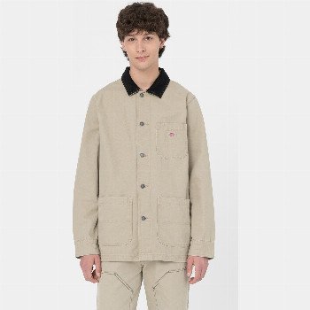 Dickies DUCK CANVAS UNLINED CHORE COAT MAN STONE WASHED DESERT SAND