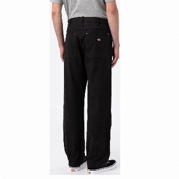 Dickies DUCK CANVAS UTILITY TROUSERS IN STONE WASHED BLACK