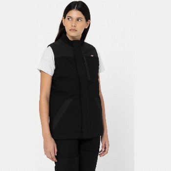Dickies DURATECH LINED VEST WOMAN BLACK