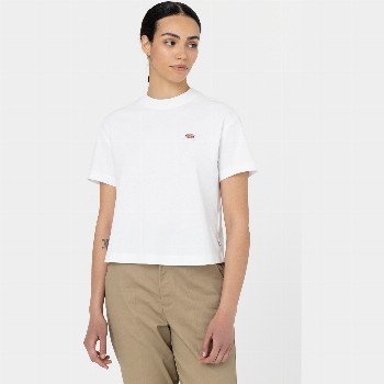 Dickies OAKPORT SHORT SLEEVE T-SHIRT WOMAN WHITE