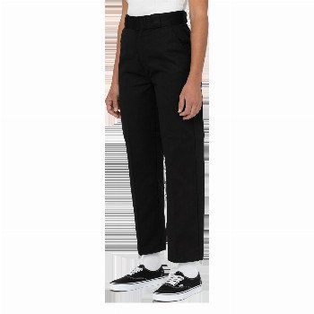Dickies PHOENIX CROPPED TROUSERS IN BLACK