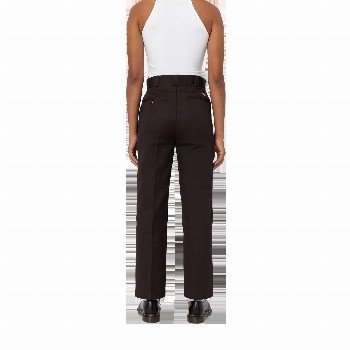 Dickies PHOENIX CROPPED TROUSERS IN DARK BROWN