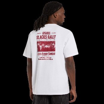 Dickies SLACKS RALLY T-SHIRT IN WHITE