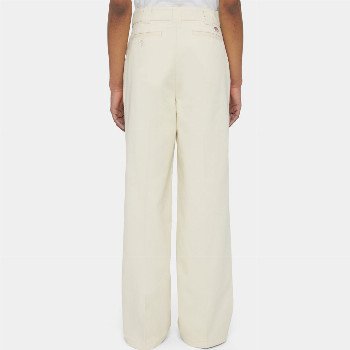 Dickies WIDE LEG WORK TROUSERS IN WHITE CAP GREY