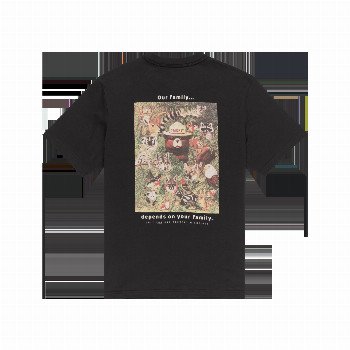 Element SBXE FAMILY T-SHIRT IN OFF BLACK