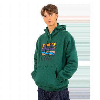 Element TREKKA HOODIE IN DARK GREEN