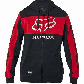 Fox Racing HONDA ZIP HOODIE BLACK RED