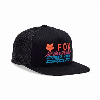 Fox Racing FOX X PRO CIRCUIT TRUCKER CAP - BLACK