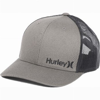 Hurley CORP STAPLE TRUCKER CAP - COOL GREY