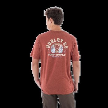 Hurley EVERYDAY COBRA PIT T-SHIRT IN BRICKYARD HEATHER