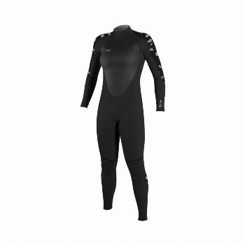 O'Neill EPIC 5/4MM BACK ZIP WETSUIT (2022) - BLACK & CINDY DAISY