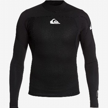 Quiksilver 1.5MM PROLOGUE - LONG SLEEVE NEOPRENE SURF TOP FOR MEN BLACK