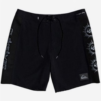 Quiksilver 69 CAPSULE HIGHLINE RAVE ARCH 18" - BOARD SHORTS FOR MEN BLACK