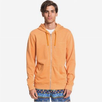 Quiksilver ACID SUN - ZIP-UP HOODIE FOR MEN ORANGE