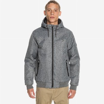 Quiksilver BROOKS 5K - WATERPROOF HOODED JACKET FOR MEN BLACK