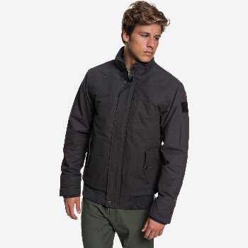 Quiksilver BROOKS FULL ZIP - WATER REPELLENT JACKET BLACK