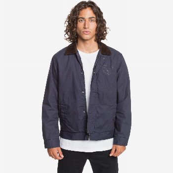 Quiksilver CANVAS CORD - WORKWEAR COLLAR JACKET FOR MEN BLUE