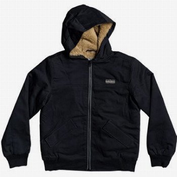 Quiksilver CLARENDON SCOT - WATER-RESISTANT HOODED JACKET FOR BOYS 8-16 BLACK