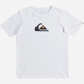 QuiksilverCOMP LOGO - T-SHIRT FOR BOYS 8-16 WHITE