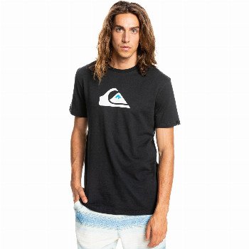 Quiksilver COMP LOGO - T-SHIRT FOR MEN BLACK