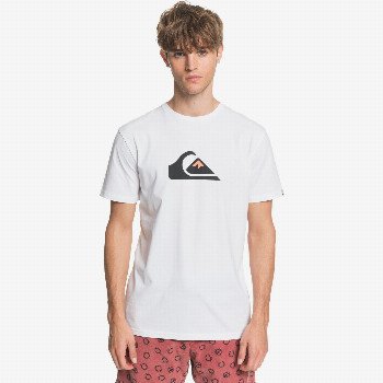 Quiksilver COMP LOGO - T-SHIRT FOR MEN WHITE