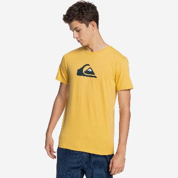 Quiksilver COMP LOGO - T-SHIRT FOR MEN YELLOW