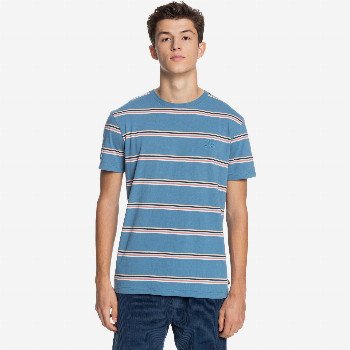 Quiksilver COREKY MATE - ORGANIC T-SHIRT FOR MEN BLUE