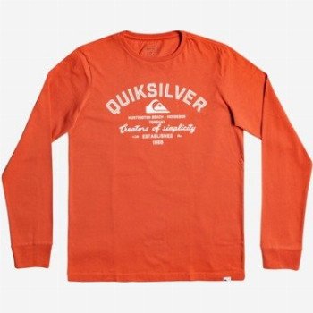 QuiksilverCREATORS OF SIMPLICITY - LONG SLEEVE T-SHIRT FOR BOYS 8-16 ORANGE
