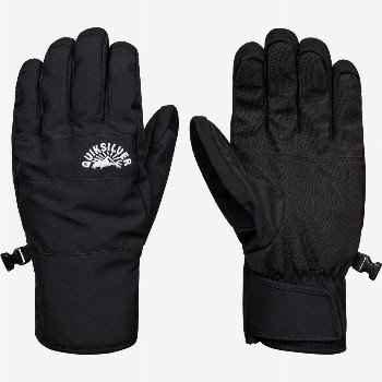 QuiksilverCROSS - SNOWBOARD/SKI GLOVES FOR MEN BLACK