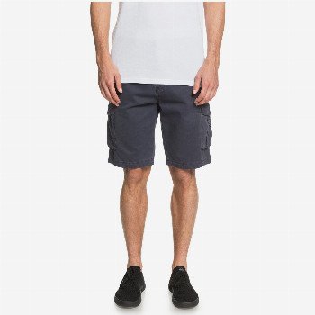 Quiksilver CRUCIAL BATTLE 21" - CARGO SHORTS FOR MEN BLUE